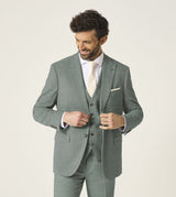 Skopes Elio Suit Tailored Fit Jacket For Men in Sage Green, 36S-62L