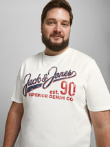 Jack & Jones Mens Plus Logo Printed Tee