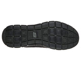 Skechers Men's Wide Fit Track - Moulton Shoes in Black, Sizes 9 to 13