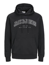 Jack & Jones Sweatshirt Hoodie For Men (JJECALEB VARSITY) in 5 Colours, L-XL
