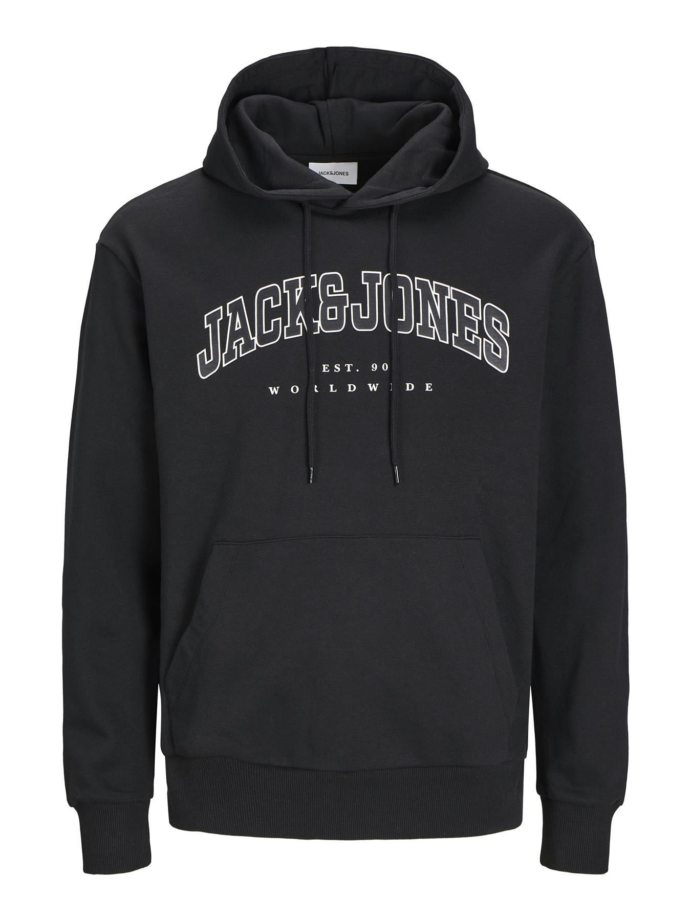Jack & Jones Sweatshirt Hoodie For Men (JJECALEB VARSITY) in 5 Colours, L-XL