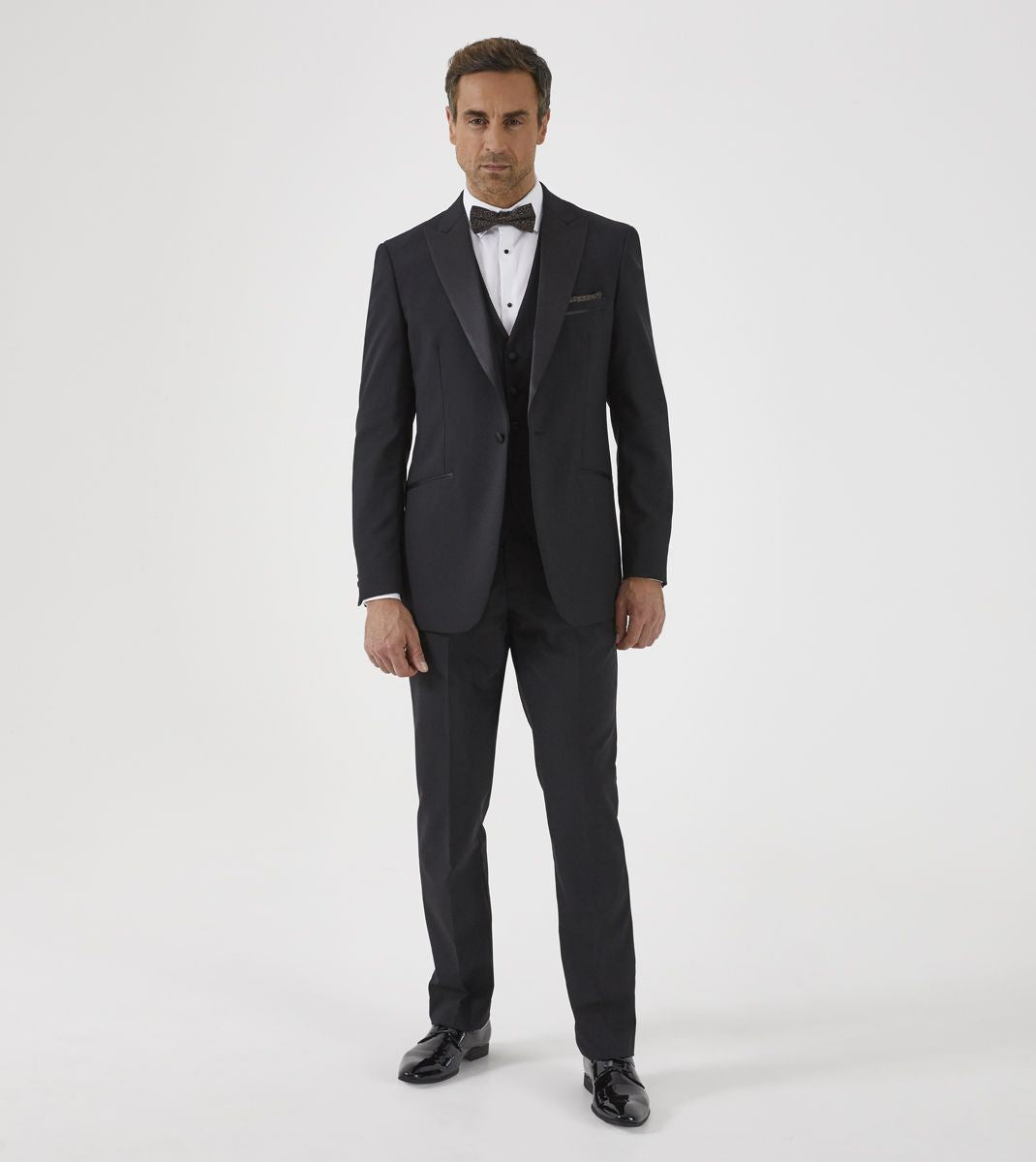 Skopes Barney Dinner Suit Waistcoat For Men's in Black, 34R to 52R