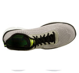SKECHERS MEN'S EQUILIZER QUICK REACTION LIGHT GREY/BLACK WALKING/RUNNING TRAINERS IN SIZE UK6 TO UK13