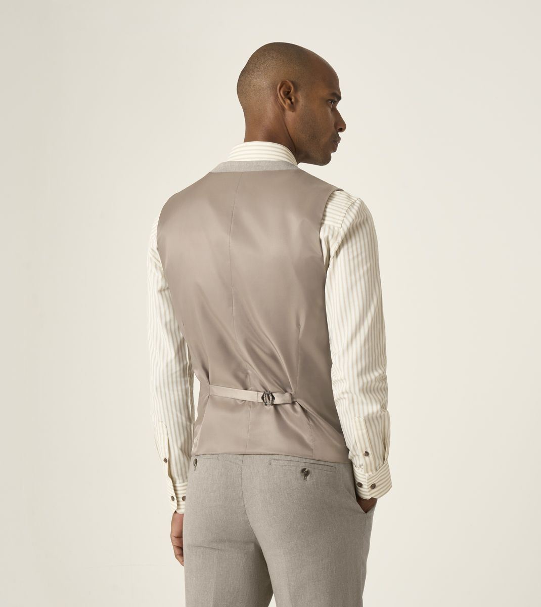 Skopes Calvados Suit Waistcoat For Men in Stone Beige, 36R-62R