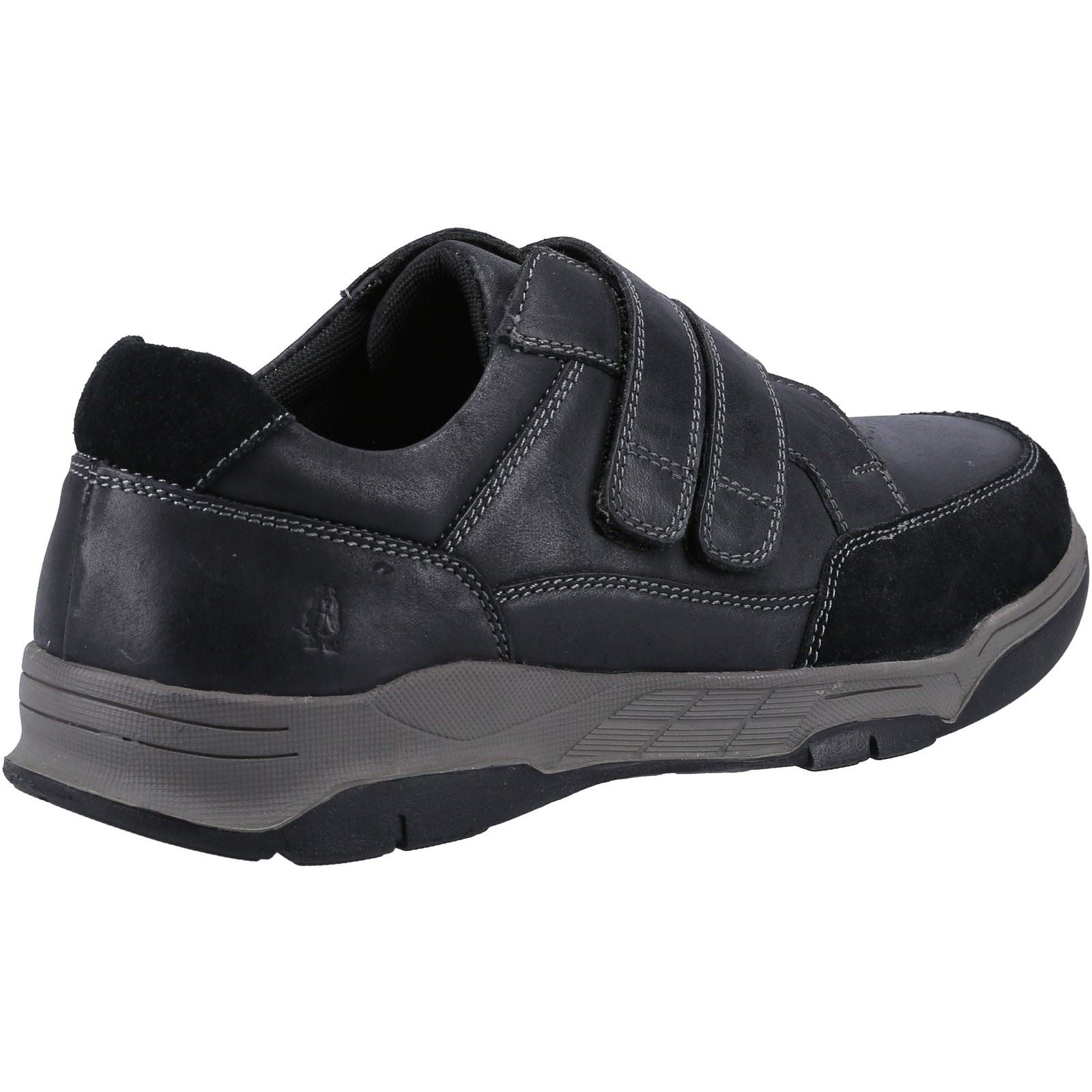 Hush Puppies Double Strap Touch Fastening Classic Shoe For Men (Fabian) in 2 Colours, 6-12