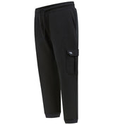 D555 EDINBURGH 1 Cargo Pocket Joggers For Men (Tall) With Ribbed Cuffs in Black, LT-3XLT
