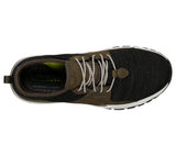 SKECHERS Men's Relven-Arkson Slip On Stretch Laced Sporty Casual Comfort Sneaker in Olive