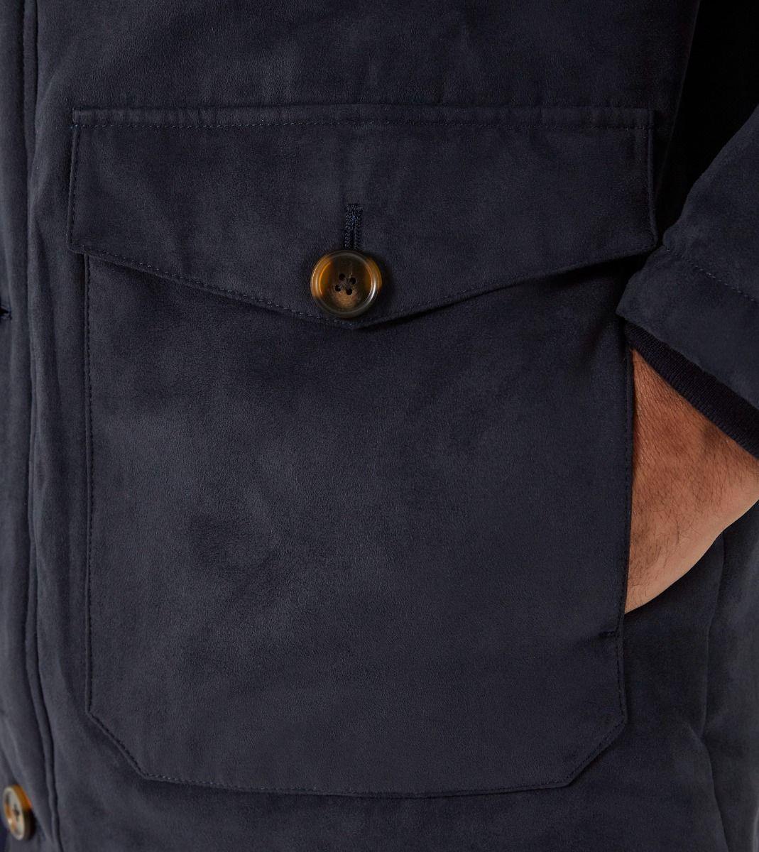Skopes Men's Plus Size Mid Length Car Coat In Navy Size Small To 5Xl