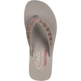 Skechers Women Sandal - Vinyasa - Wild Daisies in Taupe, 3-8 - GAR119638