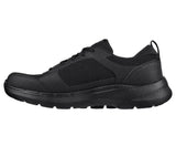 Skechers (216203WW) Men's GO WALK 6 - COMPETE Wide Width Lace-Up Sneaker in Black 8 to 15