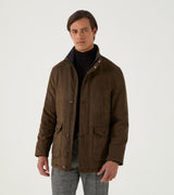 Skopes Men's Plus Size Mid Lengeth Car Coat In Brown Size Small To 5Xl