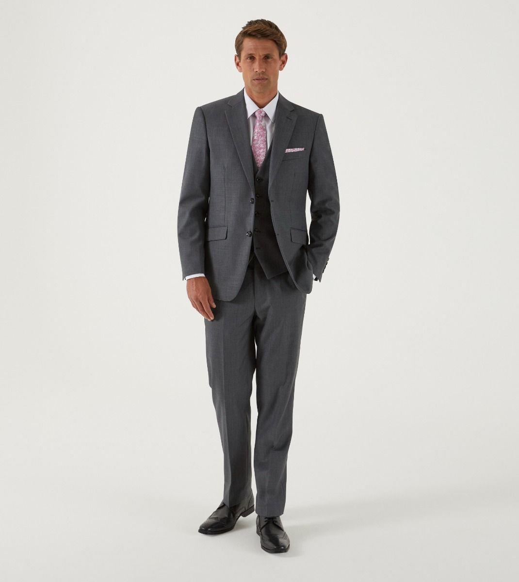 Skopes Men's Tailored Fit Farnham Waistcoat in Grey 34 to 72 Regular