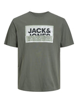 Jack & Jones Plus Men's JCOLOGAN Short Sleeve Crew Neck T-Shirt 3 Colours, 1XL to 6XL