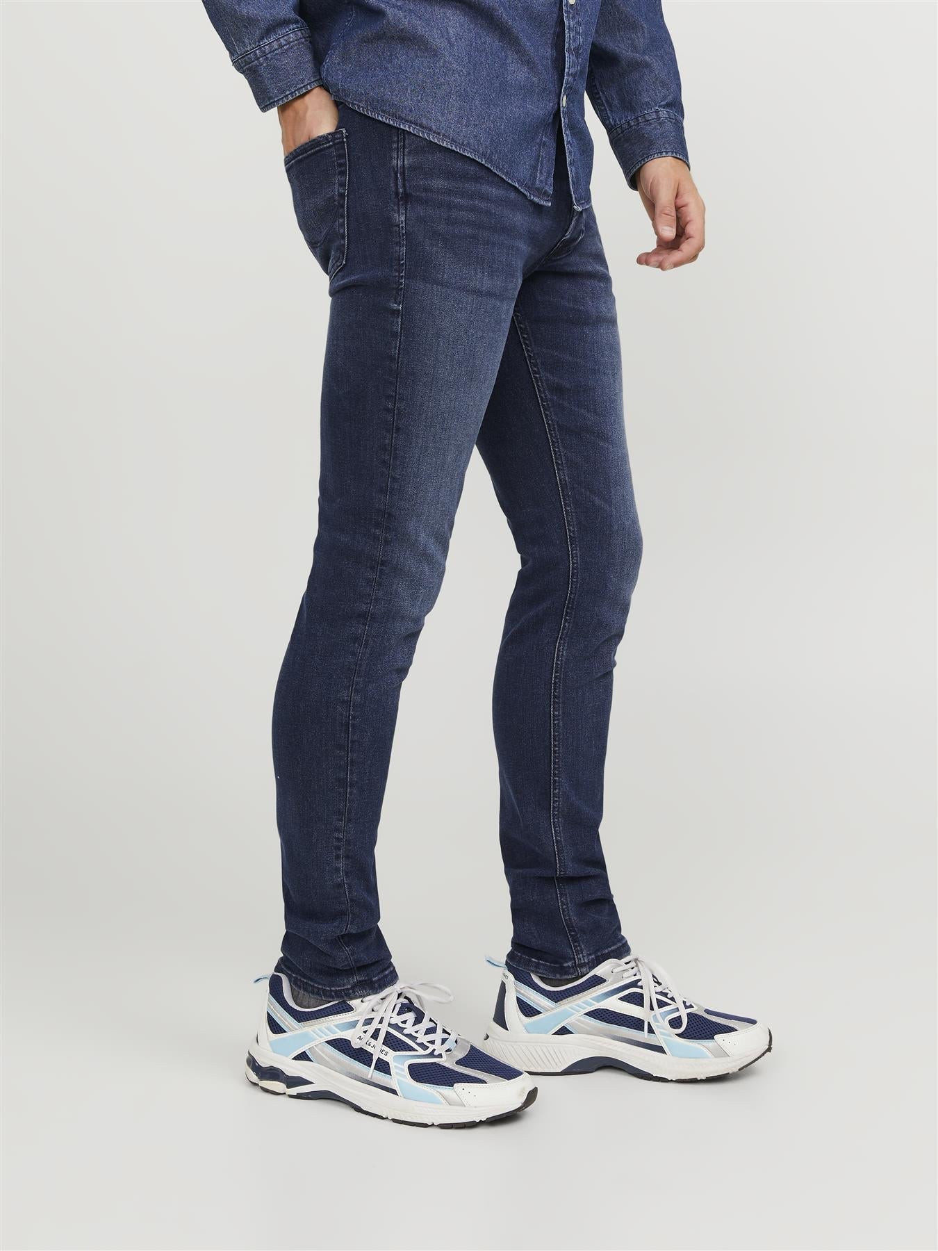 Jack & Jones Slim Fit Jeans For Men - JJIGLENN JJORIGINAL CB 812 NOOS in Blue Denim, 28W-38W