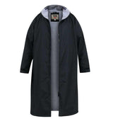 D555 WEBBER Sherpa Lined Showerproof Changing Robe For Men in Black, 2XL-6XL