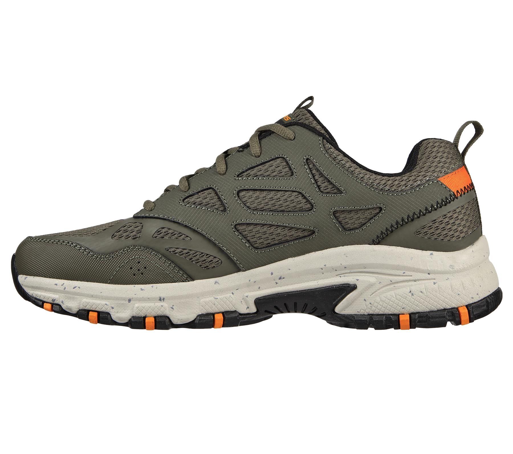 Skechers Men's Hillcrest Sneaker Shoes in Olive in Size UK6 to UK13