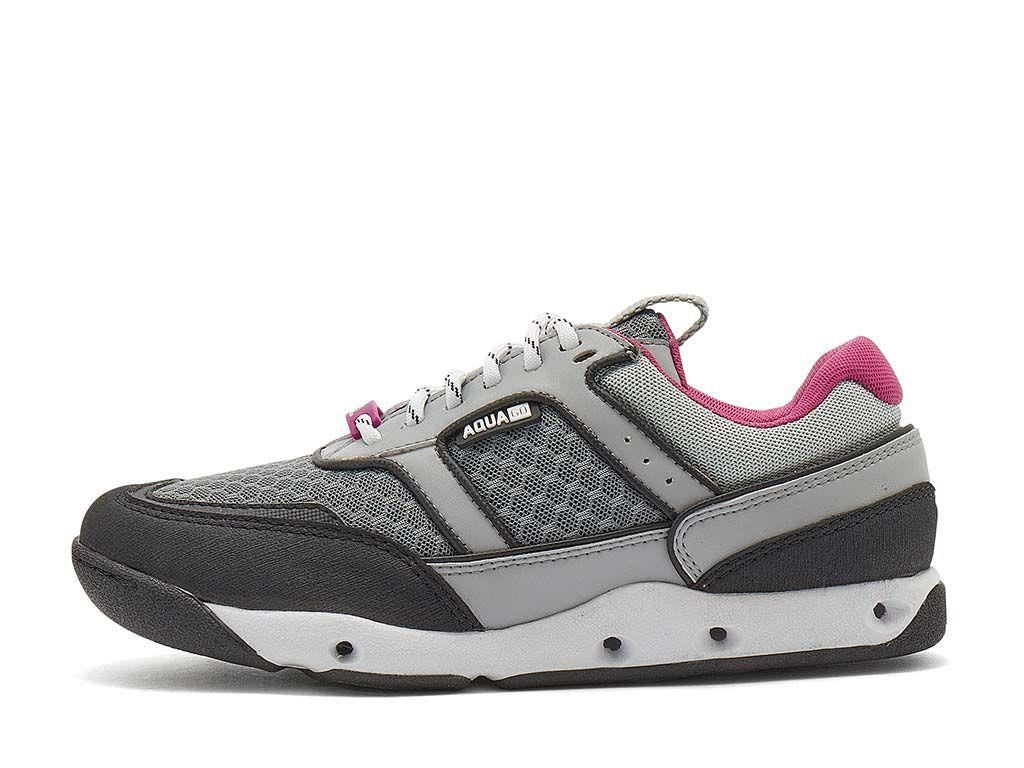 Chatham Women's Muna G2 Boat Shoes in Grey/Pink 3 to 9