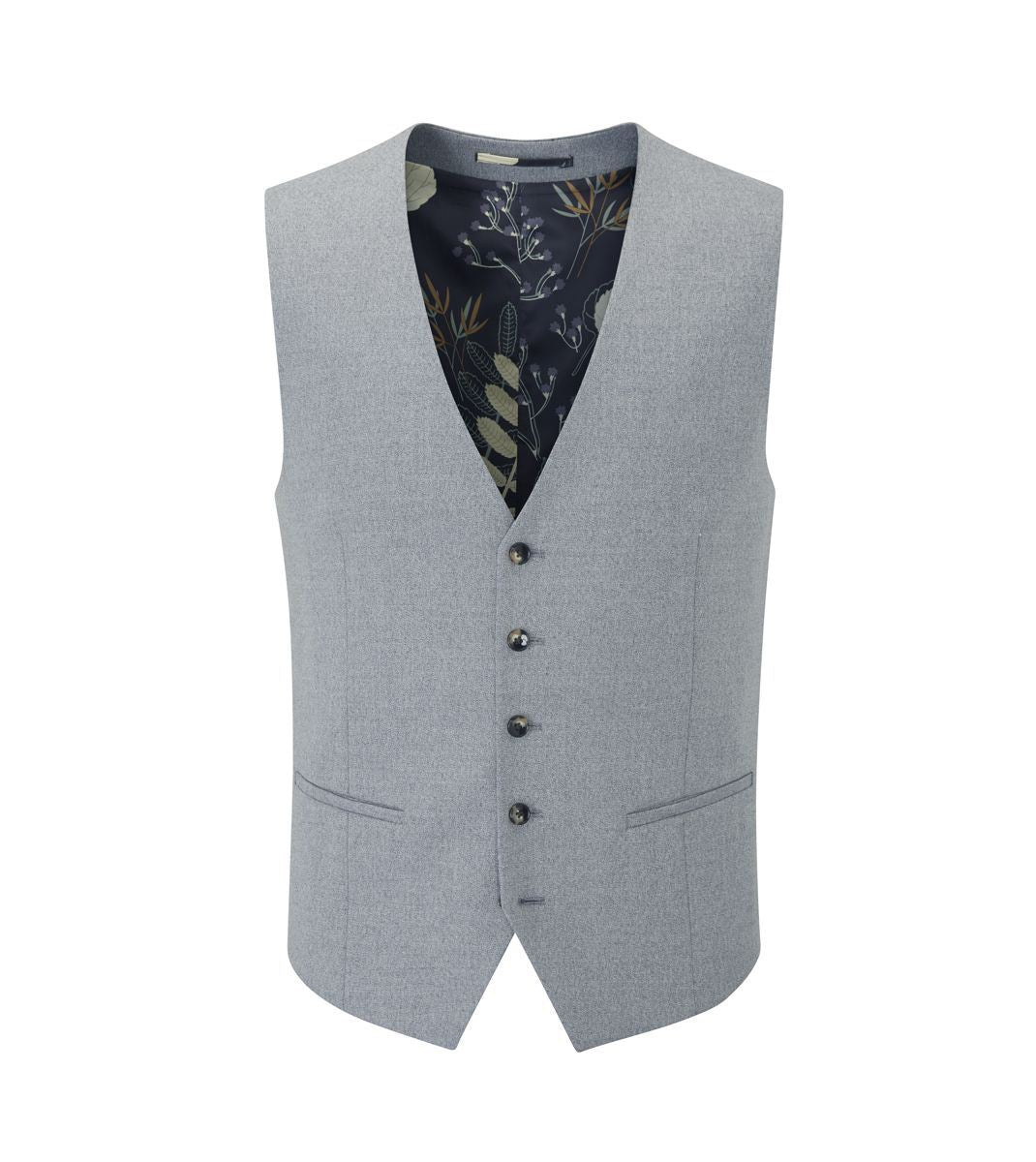 Skopes Jodrell Suit Waistcoat For Men in Silver, 34R-62R