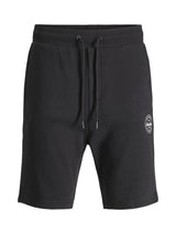 Jack & Jones Plus Men's Cotton Sweat Short With Ribbed Waistband In Black Colour Size 42"  To  54"