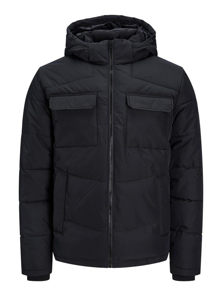 Jack & Jones Men's Plus Size Long Sleeves Jacket in Black, 1XL to 6XL