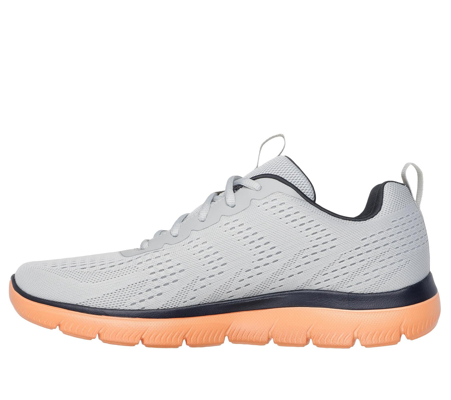 Skechers Lace Up Shoe For Men Summits Torre in Gray/Orange, 5.5-13