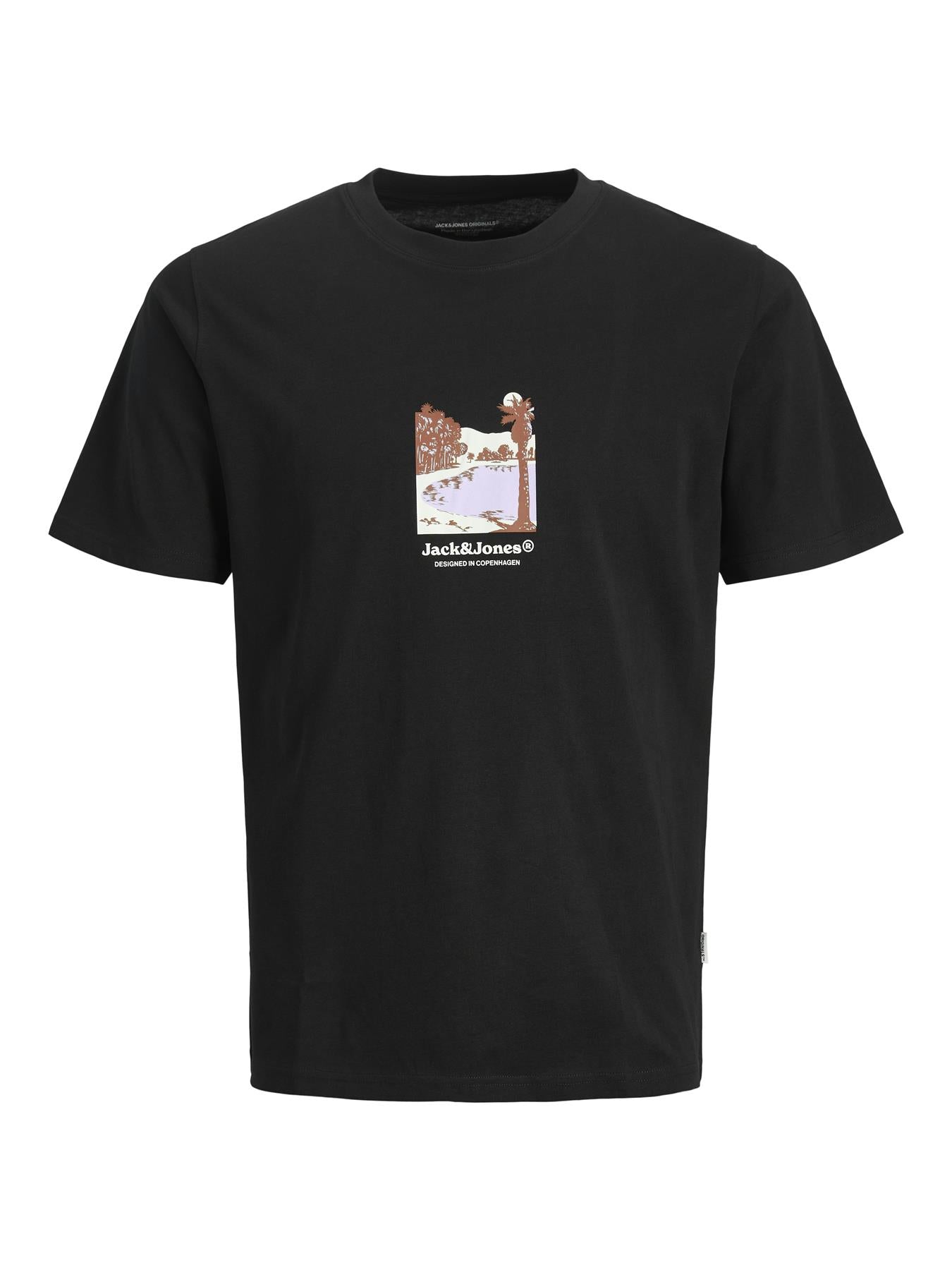 Jack & Jones Short Sleeves T-shirt For Men (JORSPLIT GRAPHIC FRONT) in 3 Colours, 4XL-7XL