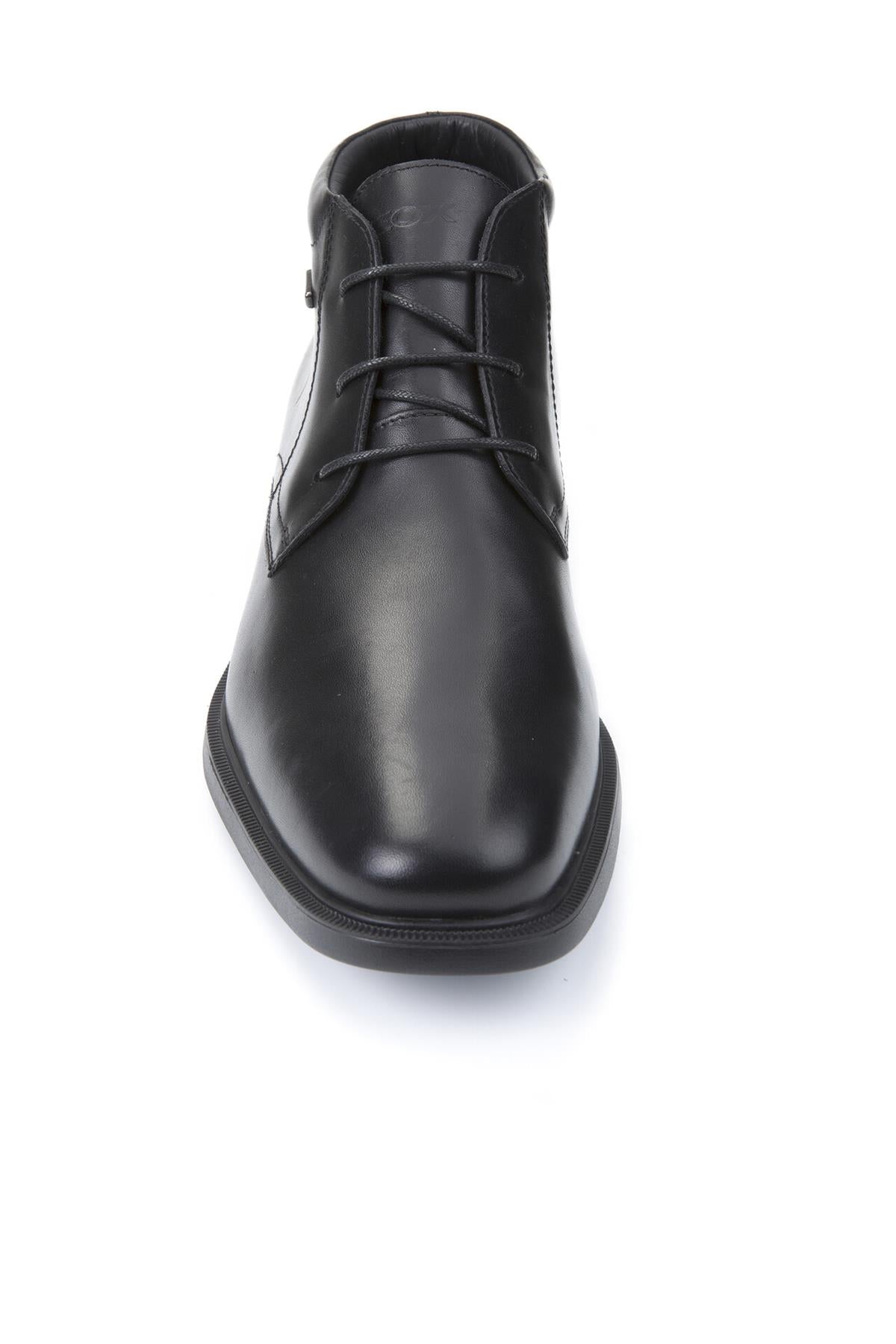 GEOX Amphibiox Mens Soft Black Leather Waterproof Boots (Brayden)