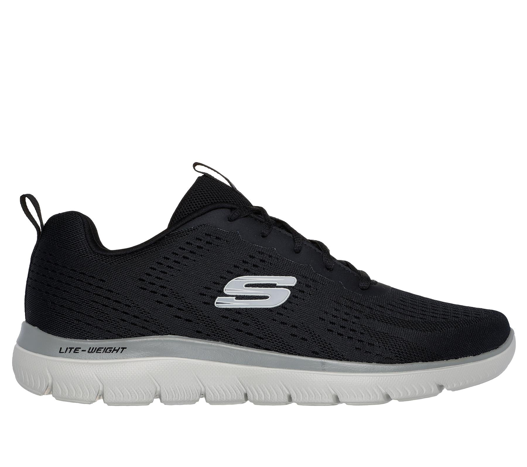 Skechers Lace Up Shoe For Men Summits Torre in Black/Taupe, 5.5-13