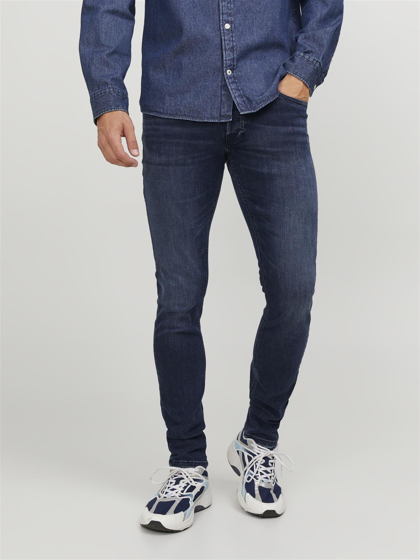 Jack & Jones Slim Fit Jeans For Men - JJIGLENN JJORIGINAL CB 812 NOOS in Blue Denim, 28W-38W