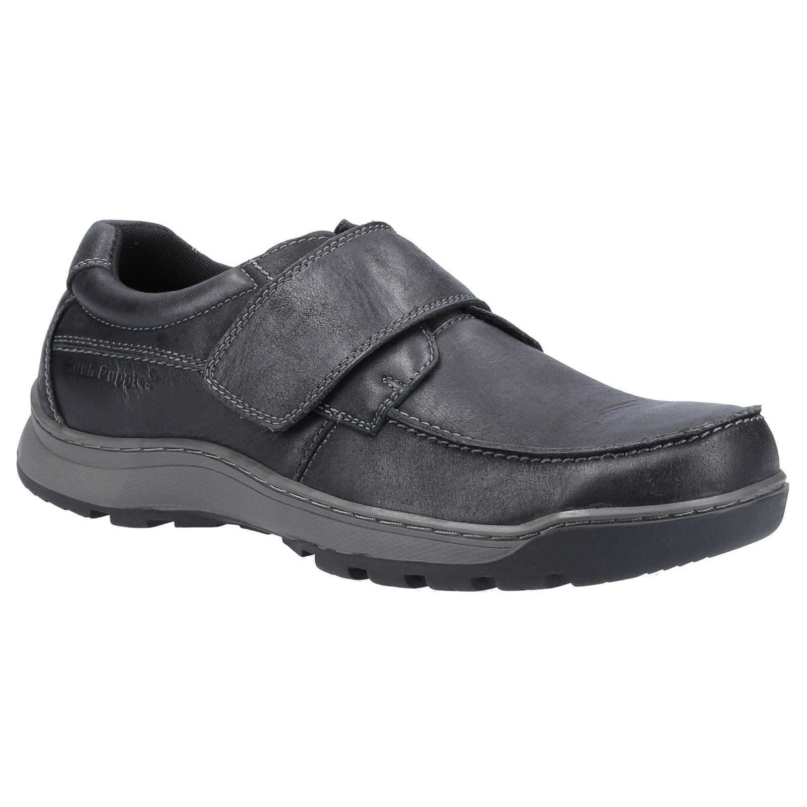 Hush Puppies Classic Touch Fastening Shoe For Men (Casper) in 4 Colours, 6-12