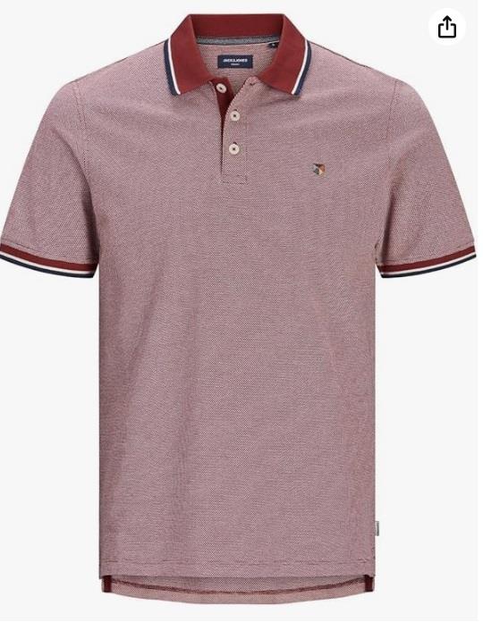 Jack & Jones JPRBLUWIN Short Sleeve Polo for Mens in 3 Colours, 1XL-6XL