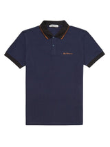 Ben Sherman Men's Plus Size Colour Block Rib Polo 2XL to 5XL
