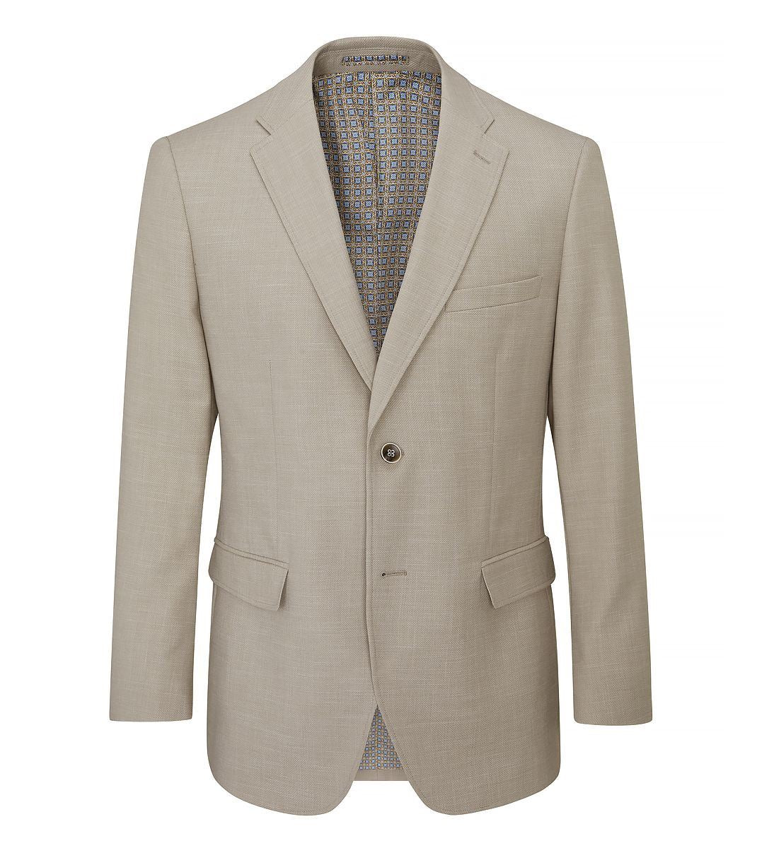 Skopes Jamie Tailored Fit Jacket For Men in Stone Beige, 36S-62L
