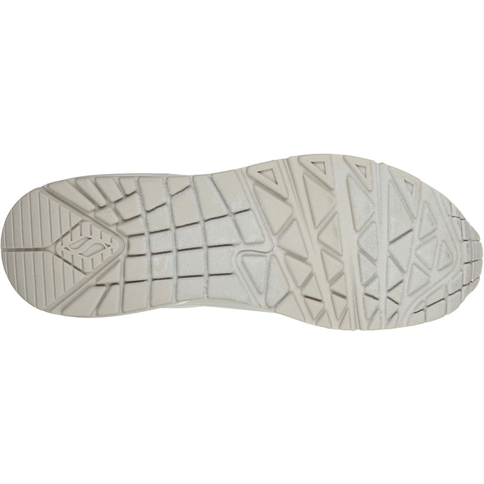 Skechers (GAR73690) Ladies Sports Uno Stand On Air in Black and White Size 2-8