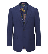 Skopes Jodrell Suit Tailored Fit Jacket For Men in Navy Blue Marl Tweed Effect, 36S to 62L