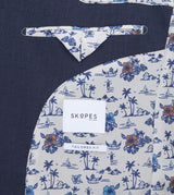 Skopes Caspian Suit Tailored Fit Jacket For Men in Navy Blue, 36S-64L