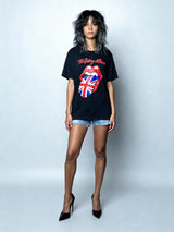 Original Vintage Rolling Stones Band T - Shirt UK  8 -12