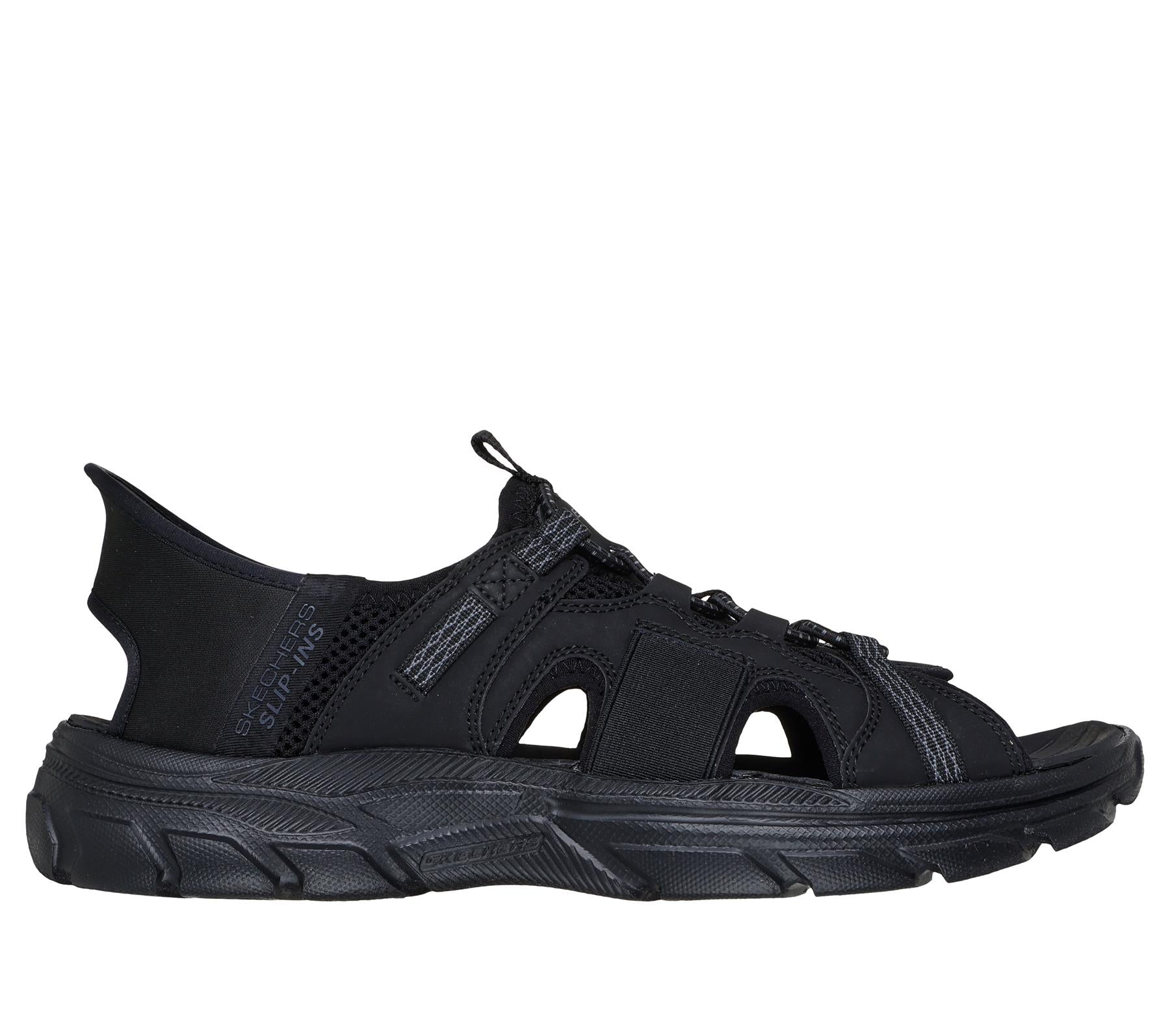 Skechers Slip On Sandal For Men Revolted Merrick in Black, 6-13