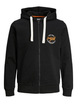 Jack & Jones (12245504) JJMIKK Sweat Zip Hoodie in 2 Colour Options 1XL to 6XL