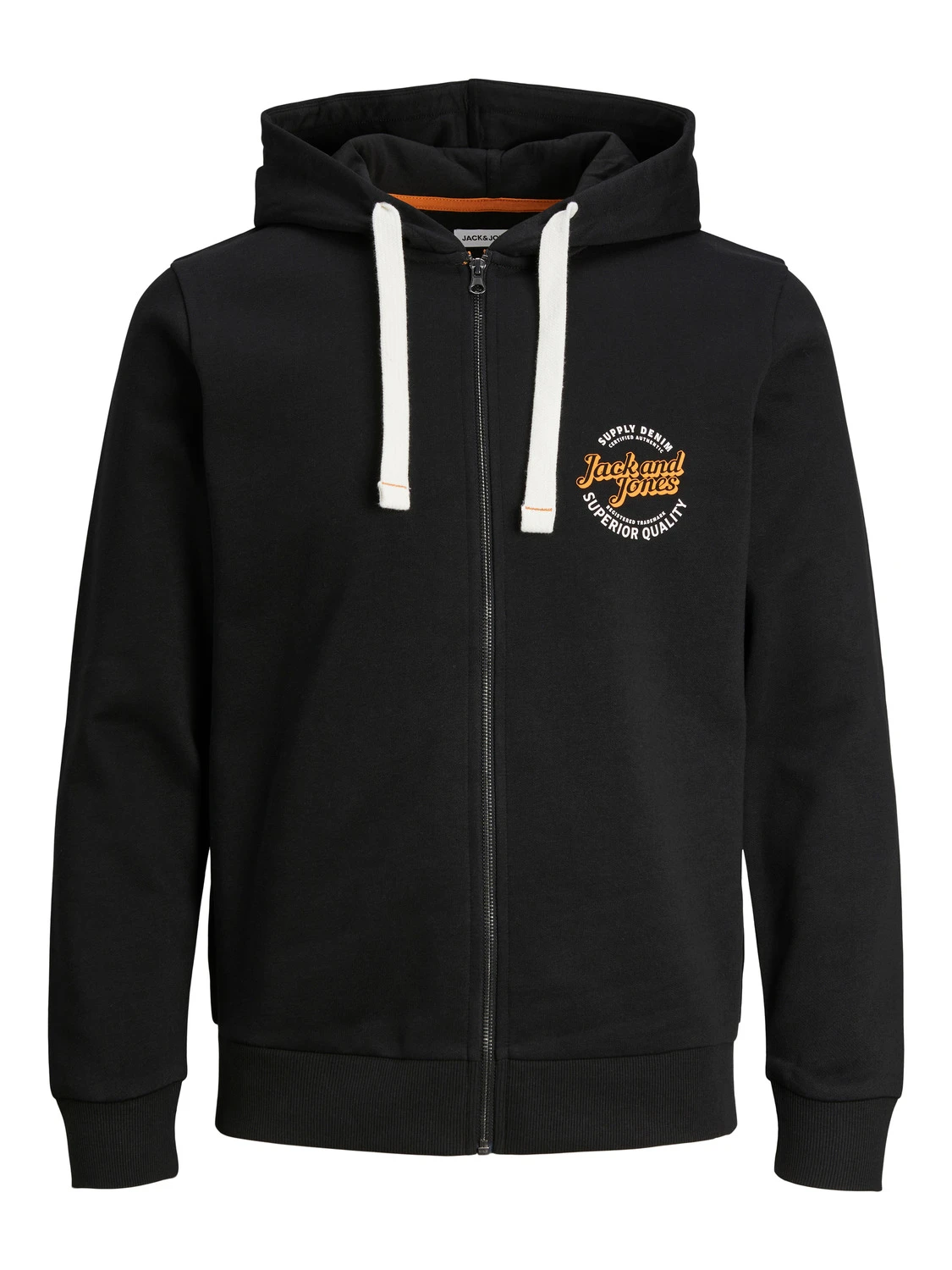 Jack & Jones (12245504) JJMIKK Sweat Zip Hoodie in 2 Colour Options 1XL to 6XL