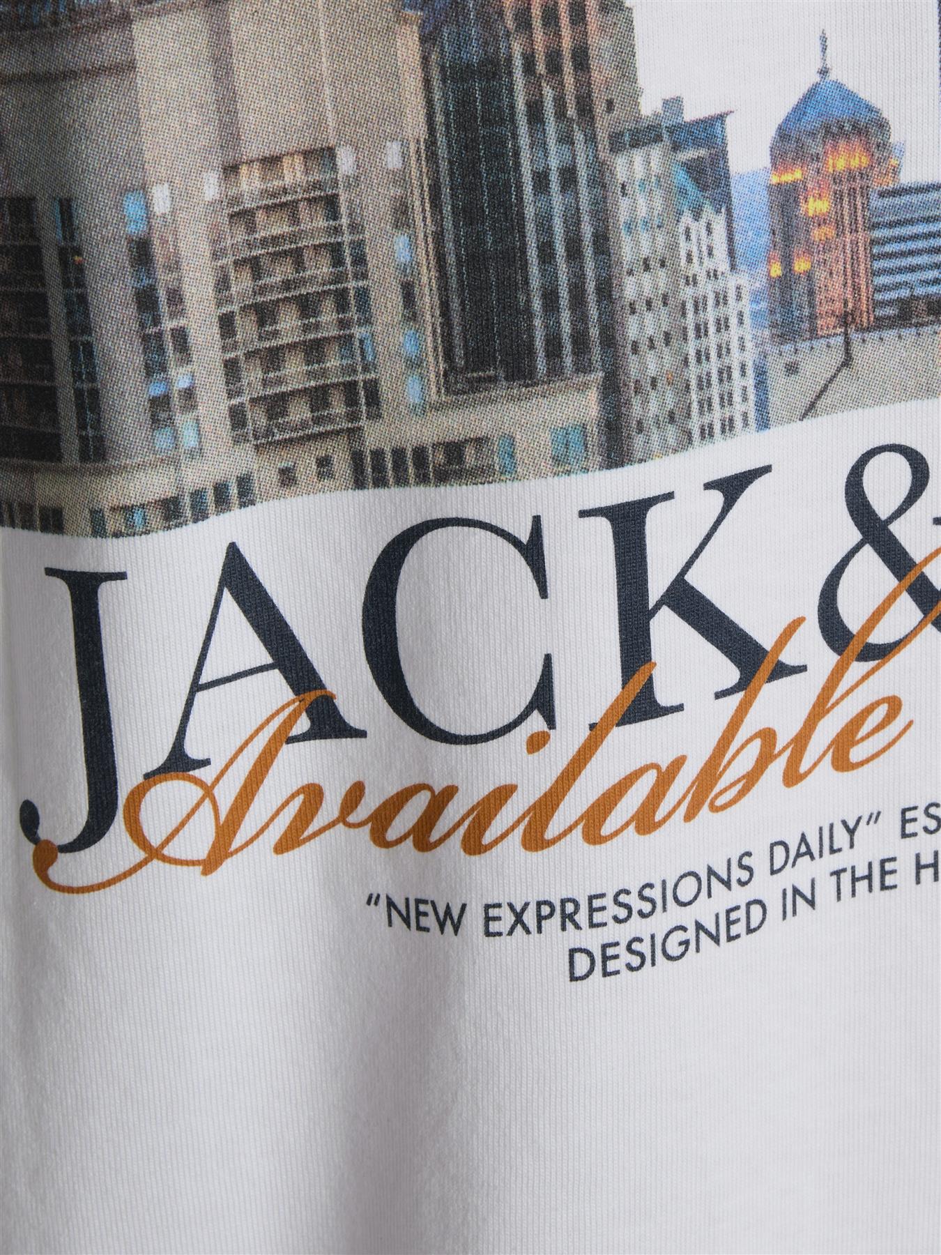 Jack & Jones Short Sleeves T-shirt For Men (JORBOSTON PHOTO) in 3 Colours, S-XXL