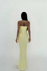 FLORA DRESS - BUTTERCREAM/WHITE