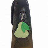 Handmade Leather Fruity Bag Charm – Pear