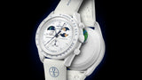 Swatch x Omega Bioceramic Moonswatch Mission to Earthphase – Moonshine Gold (SO33W701L) - 'COLD MOON'