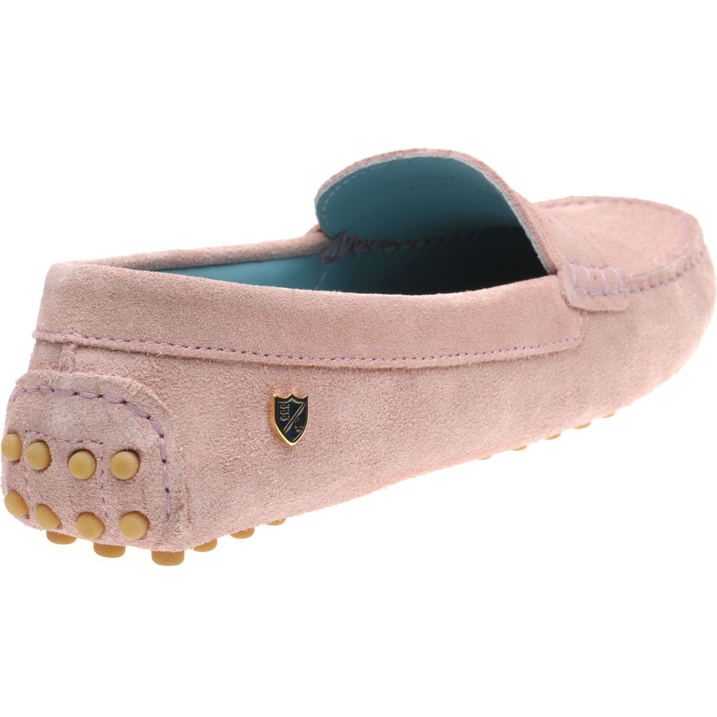 Herring Louisa ladies rubber-soled driving moccasins in ice pink