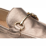 Herring Scarlette ladies rubber-soled loafers in gold