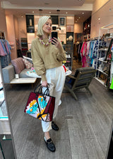GAIA statement sleeve top, camel (SALE)