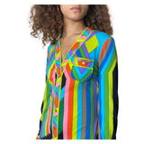 1970's original vintage multi - coloured leonard dress uk 10 - 12
