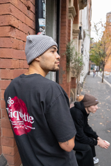 Ribbed Beanie - Grey
