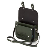 Leather Midi Satchel - Ivy Green